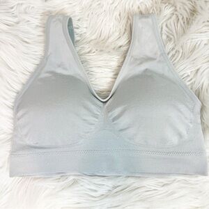 WACOAL GRAY SOFT WITH PADDING BRALETTE WOMENS BAND SZ 34